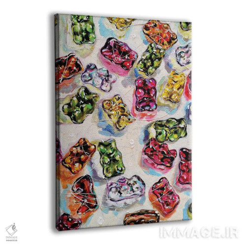 تابلو خرسهای ژلهای اثر آلیاکساندرا تسسارسکایا - نمای پرسپکتیو محصول