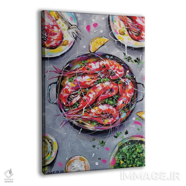 تابلو میگو اثر آلیاکساندرا تسسارسکایا - نمای پرسپکتیو محصول