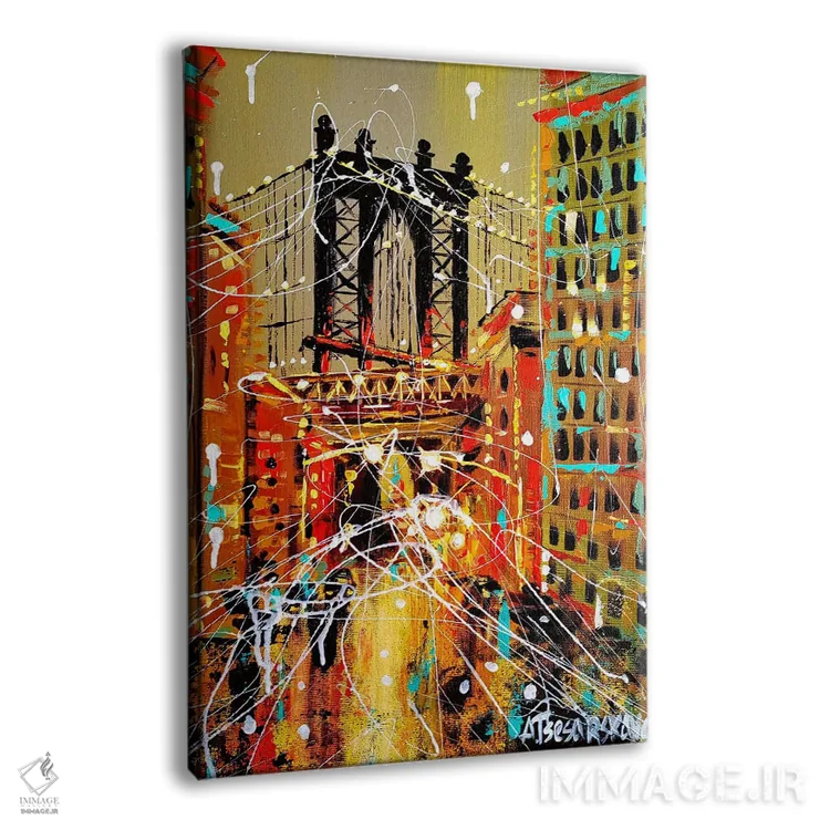 تابلو پل منهتن اثر آلیاکساندرا تسسارسکایا - نمای پرسپکتیو محصول