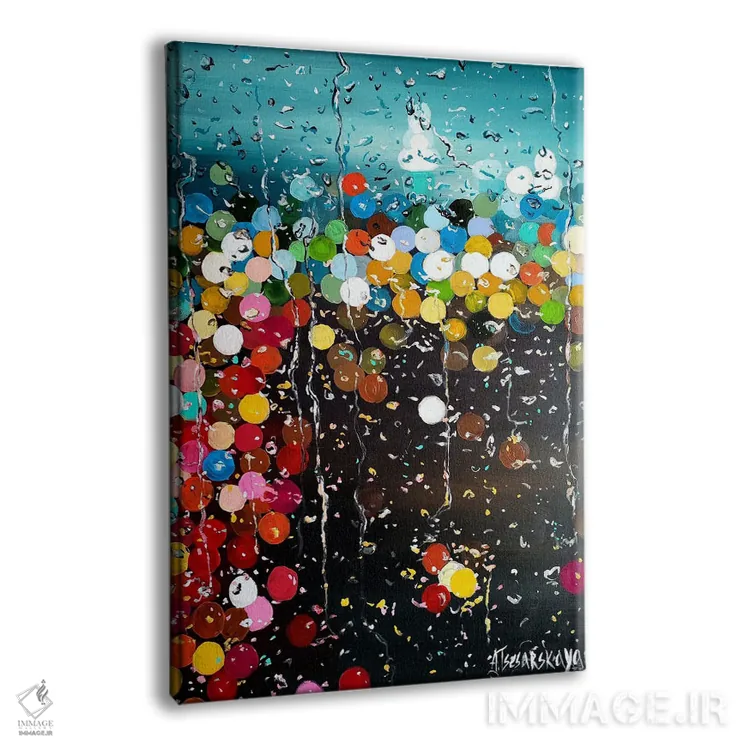 تابلو باران در نیویورک سیتی اثر آلیاکساندرا تسسارسکایا - نمای پرسپکتیو محصول