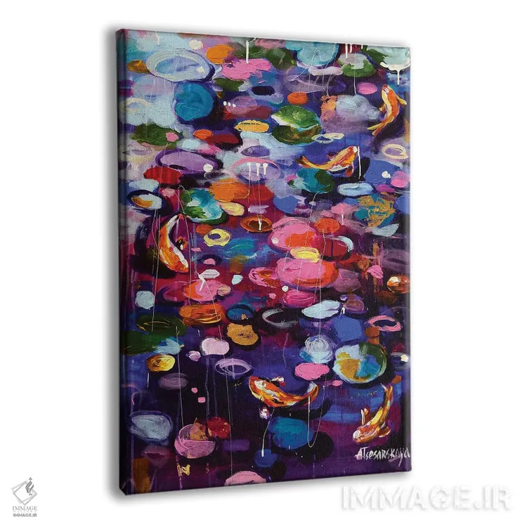 تابلو ماهی کوی اثر آلیاکساندرا تسسارسکایا - نمای پرسپکتیو محصول