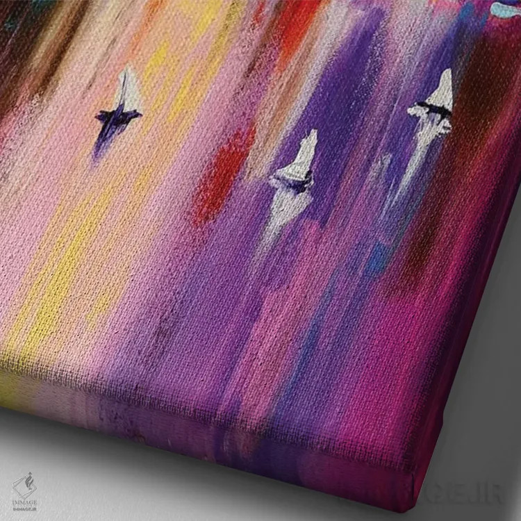 تابلو نیویورک اثر آلیاکساندرا تسسارسکایا - نمای نزدیک بافت بوم