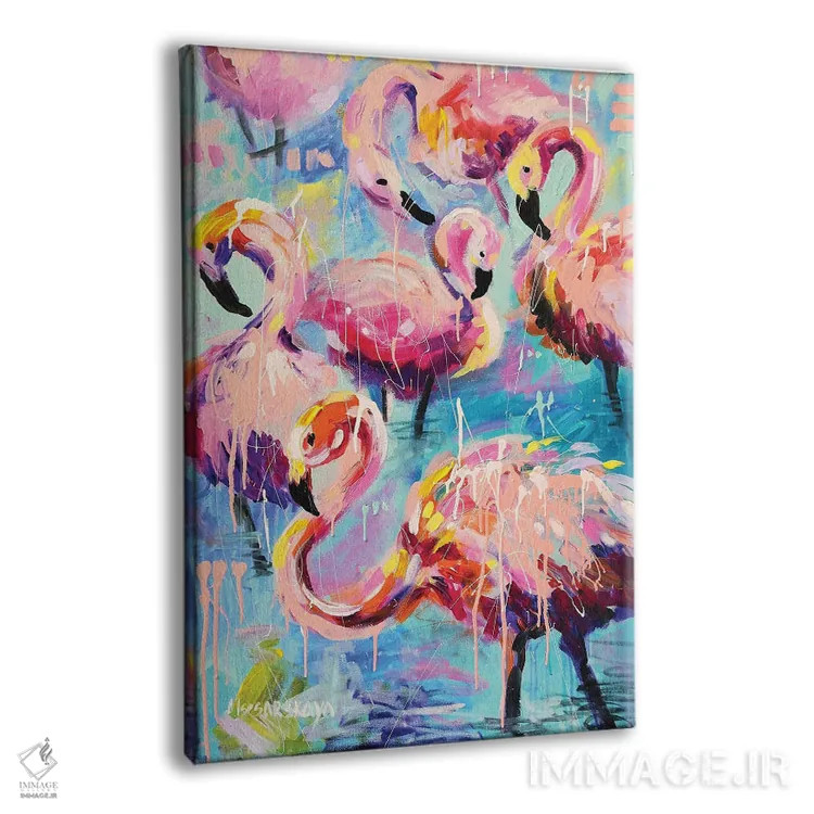 تابلو فلامینگو اثر آلیاکساندرا تسسارسکایا - نمای پرسپکتیو محصول