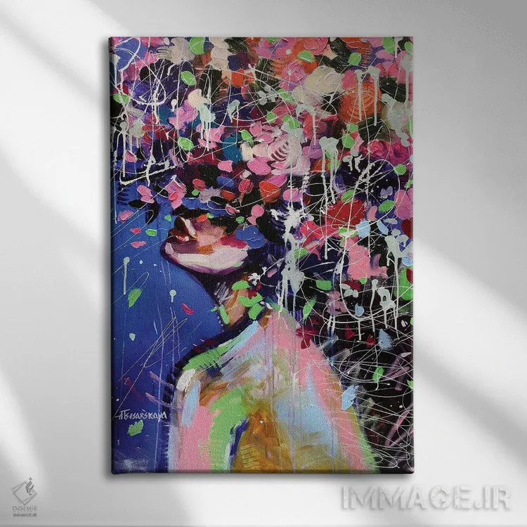 تابلو رویاهای شیرین اثر آلیاکساندرا تسسارسکایا - نمای روبهرو روی دیوار
