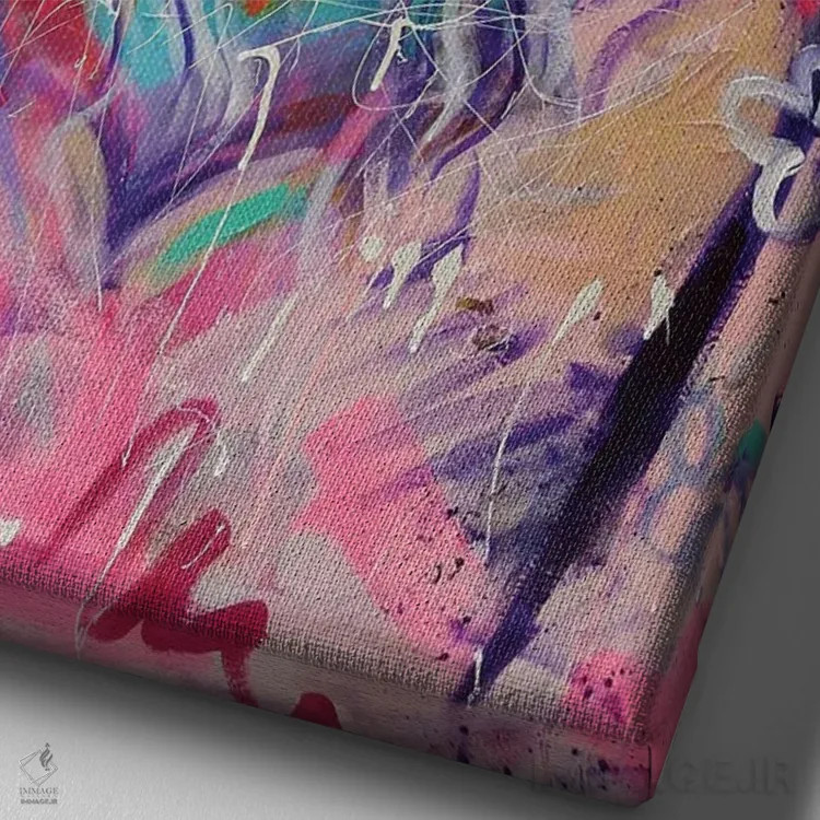 تابلو احساسات اثر آلیاکساندرا تسسارسکایا - نمای نزدیک بافت بوم