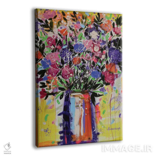 تابلو گلهای دشتی اثر آلیاکساندرا تسسارسکایا - نمای پرسپکتیو محصول