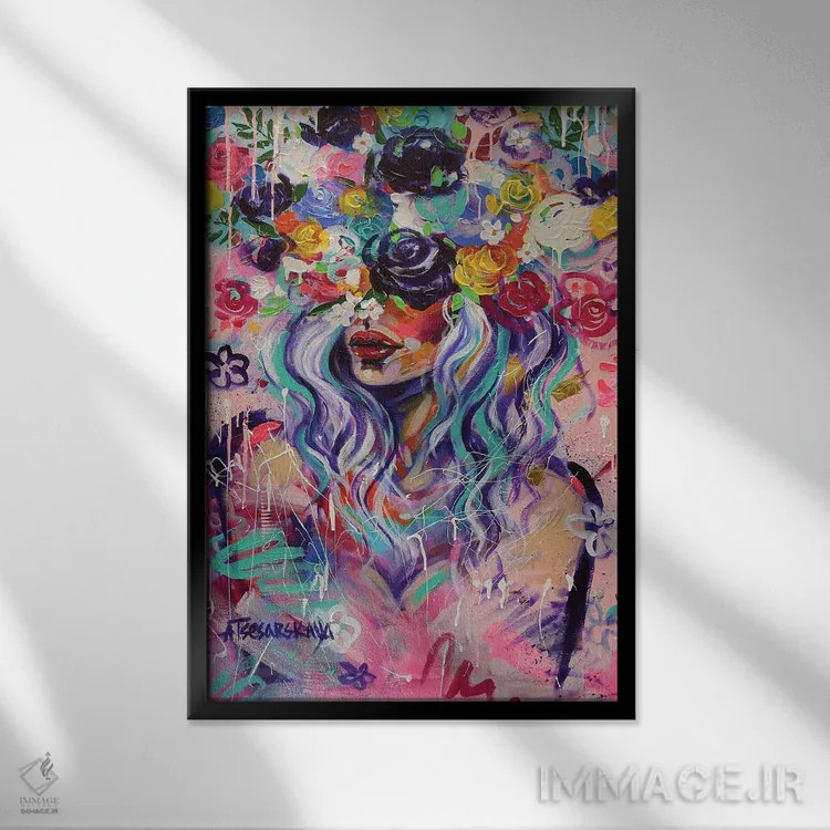 تابلو احساسات اثر آلیاکساندرا تسسارسکایا - نمای قابدار مشکی