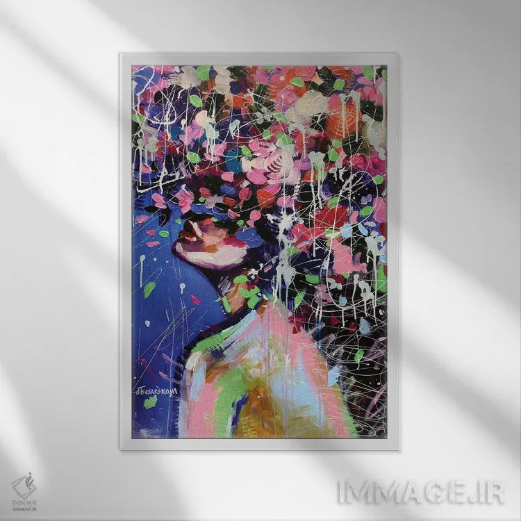 تابلو رویاهای شیرین اثر آلیاکساندرا تسسارسکایا - نمای قابدار سفید