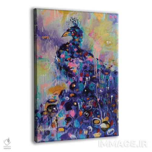 تابلو طاووس اثر آلیاکساندرا تسسارسکایا - نمای پرسپکتیو محصول