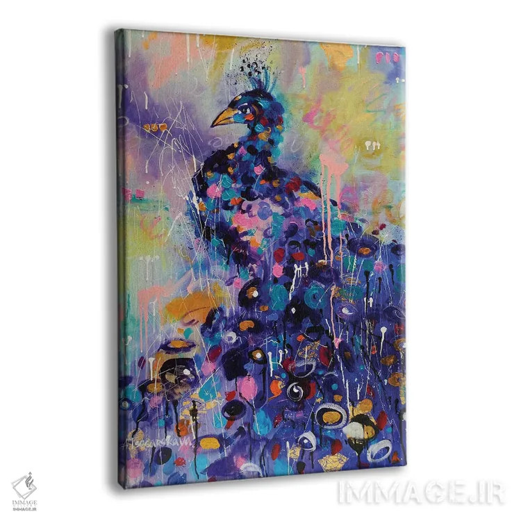 تابلو طاووس اثر آلیاکساندرا تسسارسکایا - نمای پرسپکتیو محصول