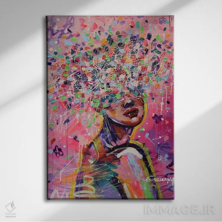 تابلو در ذهن من اثر آلیاکساندرا تسسارسکایا - نمای روبهرو روی دیوار