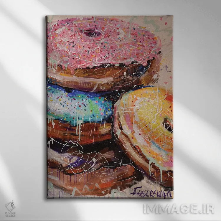 تابلو دوناتها اثر آلیاکساندرا تسسارسکایا - نمای روبهرو روی دیوار