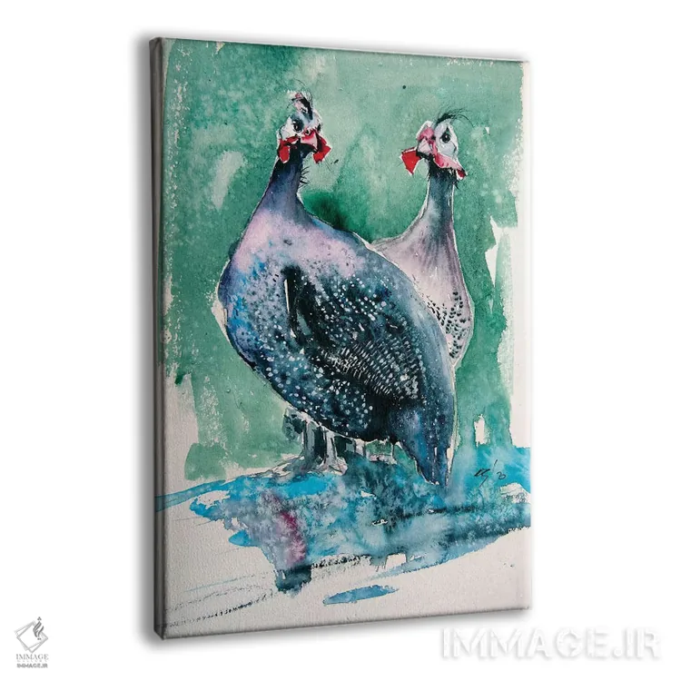 تابلو مرغ شاخدار اثر آنا بریجیتا کوواچ - نمای پرسپکتیو محصول