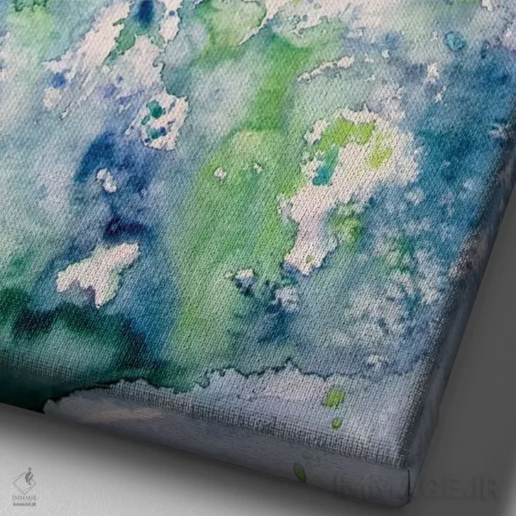 تابلو فانوس دریایی هنگام طوفان اثر آنا بریجیتا کوواچ - نمای نزدیک بافت بوم