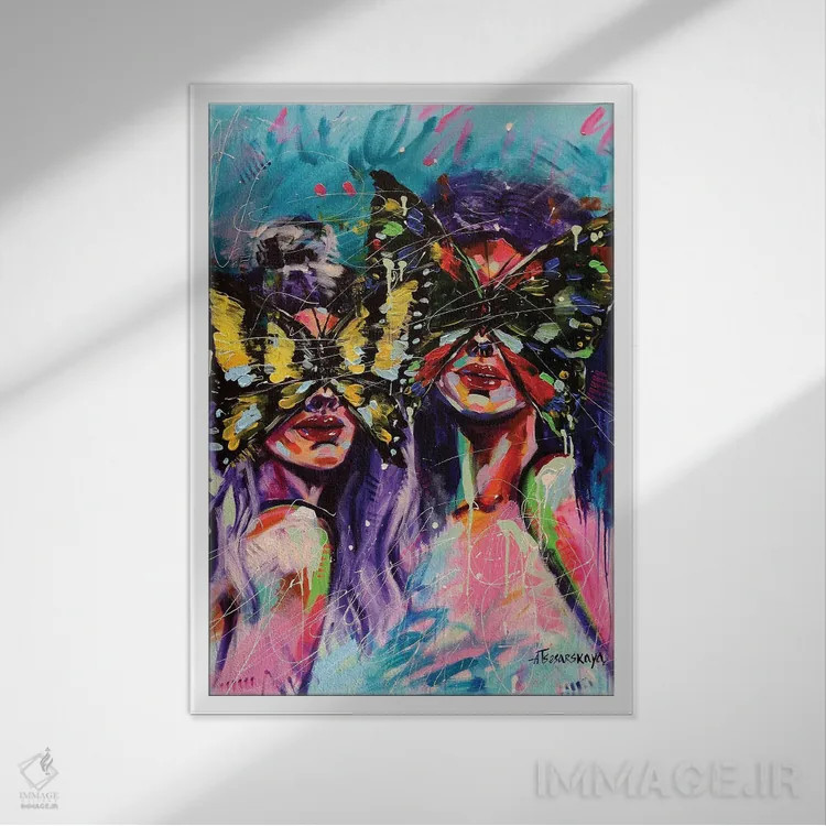 تابلو زندگی کارناوال اثر آلیاکساندرا تسسارسکایا - نمای قابدار سفید