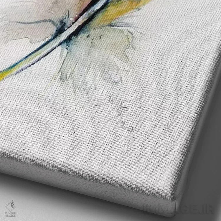 تابلو پر اثر آنا بریجیتا کوواچ - نمای نزدیک بافت بوم