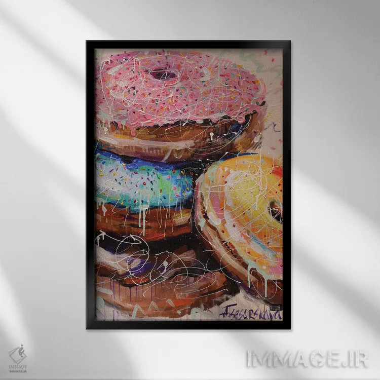 تابلو دوناتها اثر آلیاکساندرا تسسارسکایا - نمای قابدار مشکی