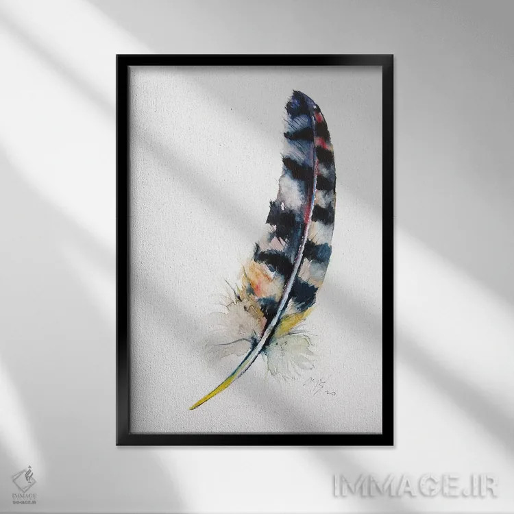 تابلو پر اثر آنا بریجیتا کوواچ - نمای قابدار مشکی