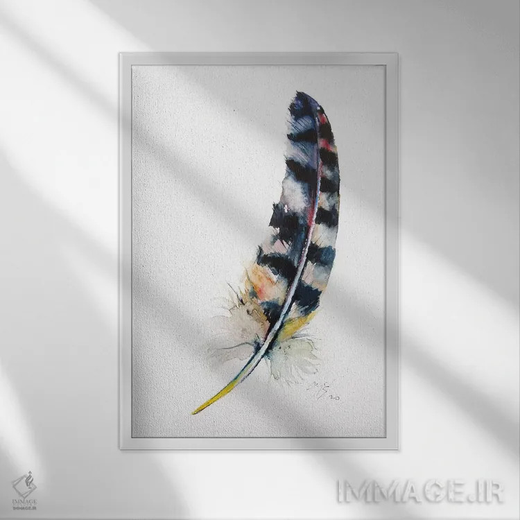 تابلو پر اثر آنا بریجیتا کوواچ - نمای قابدار سفید