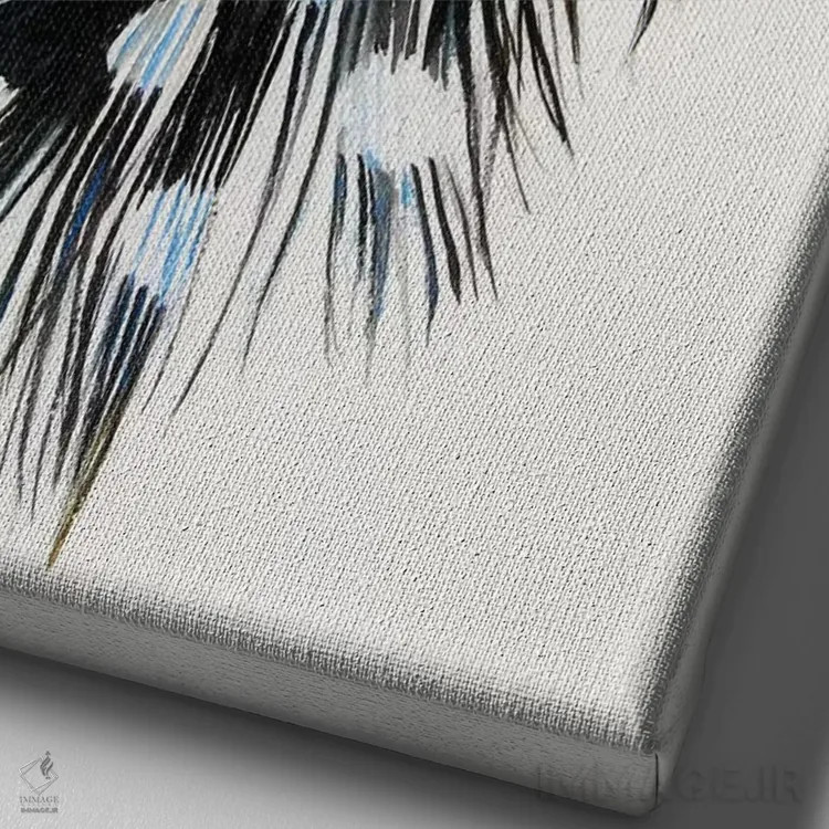 تابلو پر ۲ اثر آنا بریجیتا کوواچ - نمای نزدیک بافت بوم
