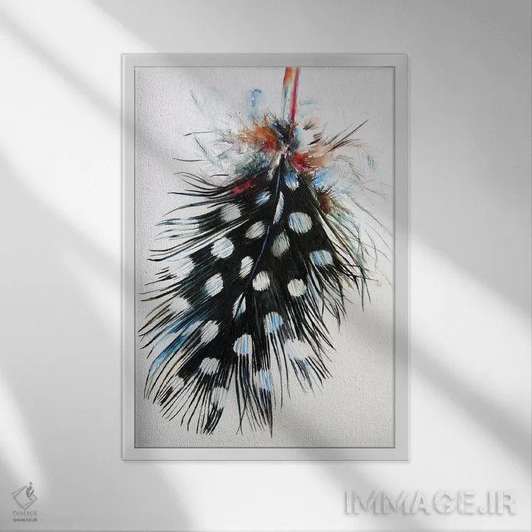 تابلو پر ۲ اثر آنا بریجیتا کوواچ - نمای قابدار سفید