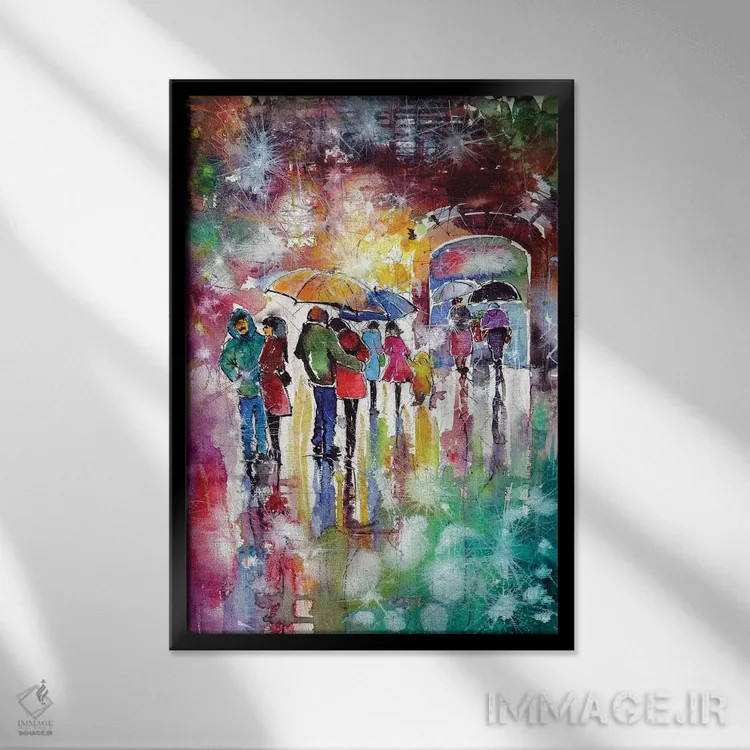 تابلو روز سرد اثر آنا بریجیتا کوواچ - نمای قابدار مشکی