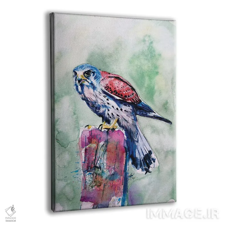 تابلو دلیجه (پرنده شکاری) اثر آنا بریجیتا کوواچ - نمای پرسپکتیو محصول