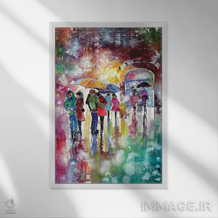 تابلو روز سرد اثر آنا بریجیتا کوواچ - نمای قابدار سفید