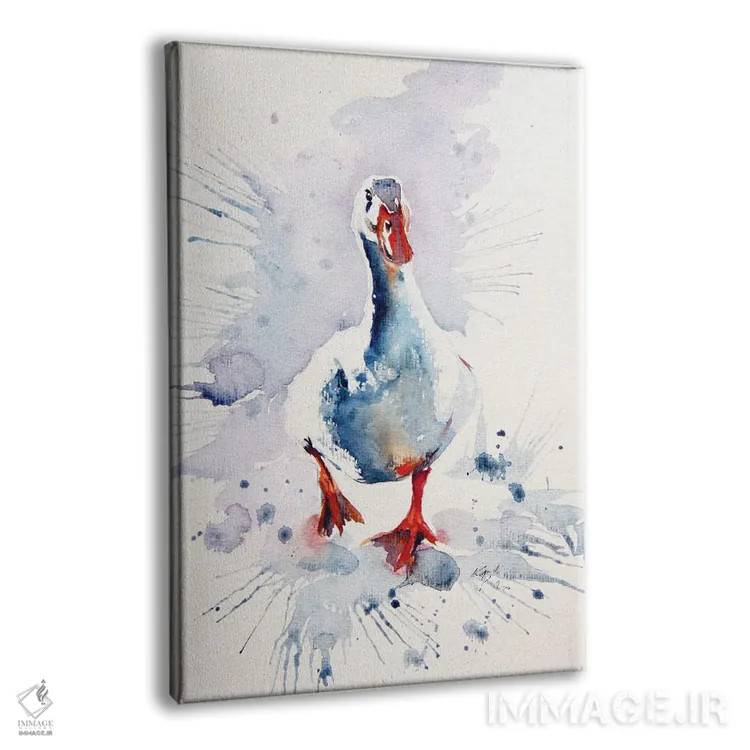 تابلو اردک سفید اثر آنا بریجیتا کوواچ - نمای پرسپکتیو محصول