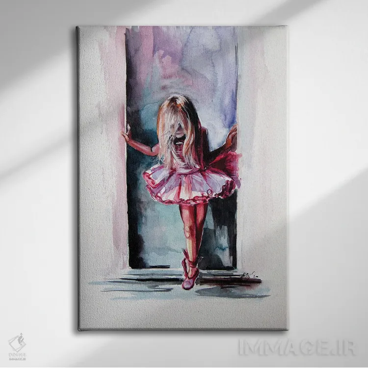تابلو رقاص بالهٔ کوچک اثر آنا بریجیتا کوواچ - نمای روبهرو روی دیوار