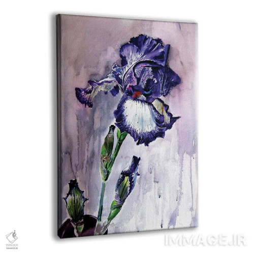 تابلو سوسن بنفش اثر آنا بریجیتا کوواچ - نمای پرسپکتیو محصول