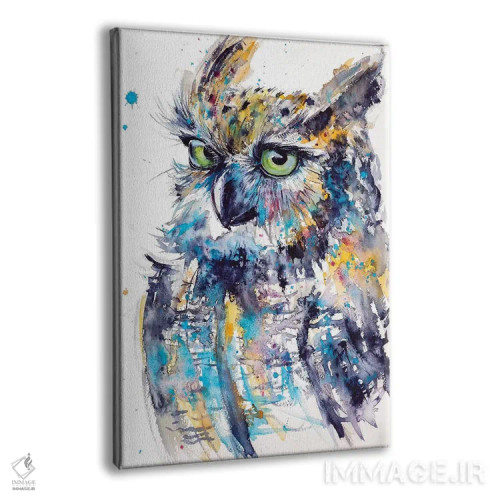 تابلو جغد بامزه اثر آنا بریجیتا کوواچ - نمای پرسپکتیو محصول