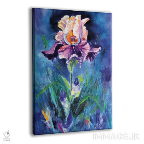 تابلو سوسن بنفش ۲ اثر آنا بریجیتا کوواچ - نمای پرسپکتیو محصول