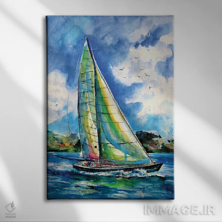 تابلو تابستان و آزادی اثر آنا بریجیتا کوواچ - نمای روبهرو روی دیوار