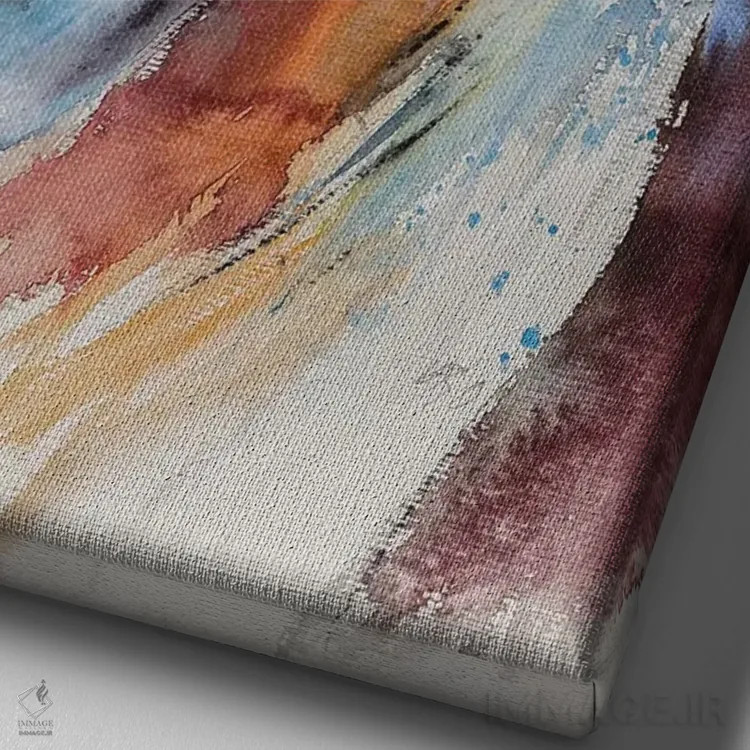 تابلو اسب اثر آنا بریجیتا کوواچ - نمای نزدیک بافت بوم