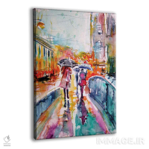 تابلو باران در شهر اثر آنا بریجیتا کوواچ - نمای پرسپکتیو محصول