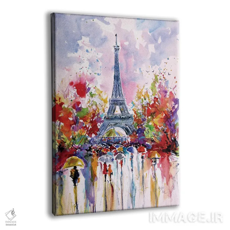 تابلو برج ایفل در پاییز اثر آنا بریجیتا کوواچ - نمای پرسپکتیو محصول