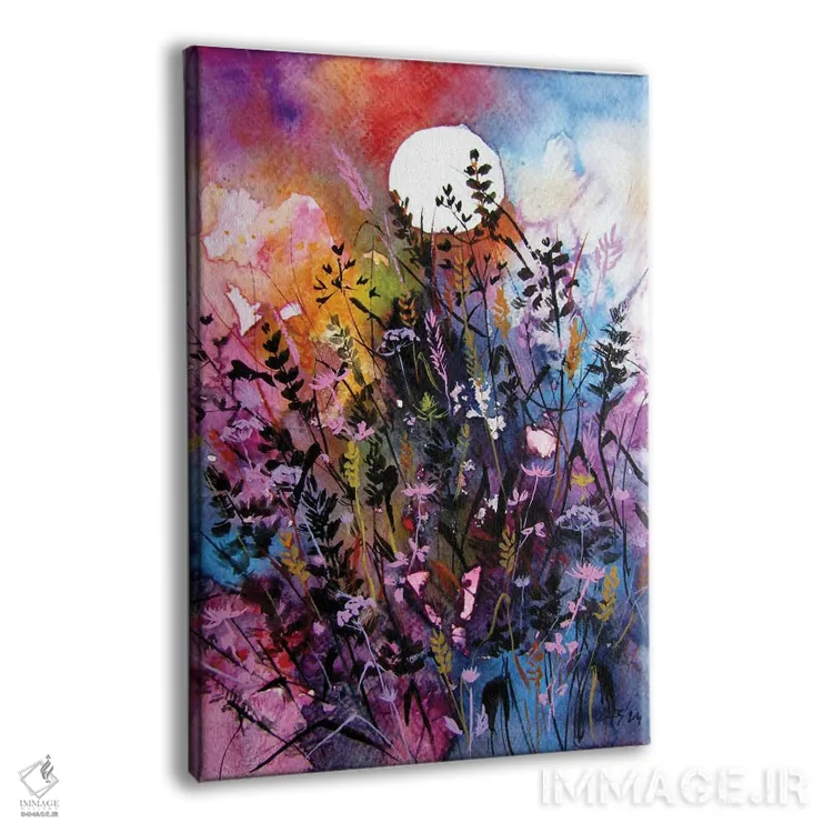 تابلو گلهای وحشی پاییزی اثر آنا بریجیتا کوواچ - نمای پرسپکتیو محصول