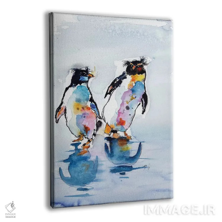 تابلو پنگوئنهای راکهوپر اثر آنا بریجیتا کوواچ - نمای پرسپکتیو محصول