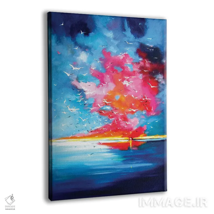 تابلو غروب همراه با پرندگان اثر آنا بریجیتا کوواچ - نمای پرسپکتیو محصول