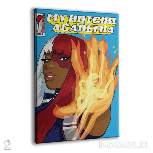 تابلو آکادمی دختر داغ من اثر ای-ک آرتس - نمای پرسپکتیو محصول