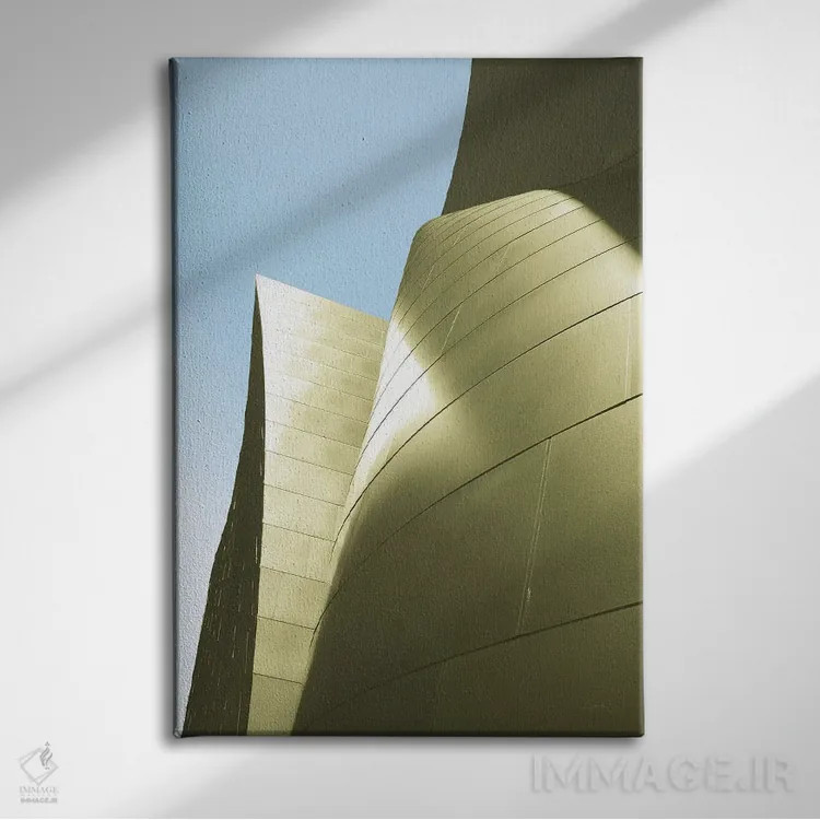 تابلو آسمانخراش ۵ روشن اثر الدندا - نمای روبهرو روی دیوار