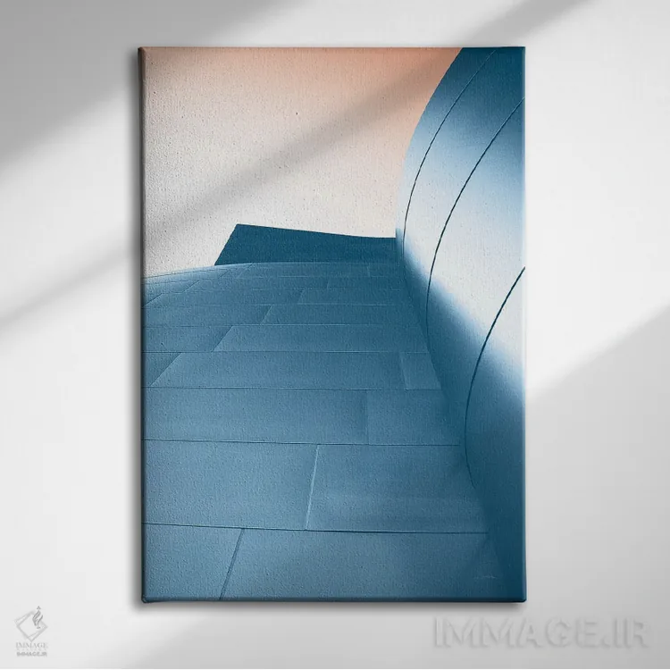 تابلو آسمانخراش ۸ روشن اثر الدندا - نمای روبهرو روی دیوار