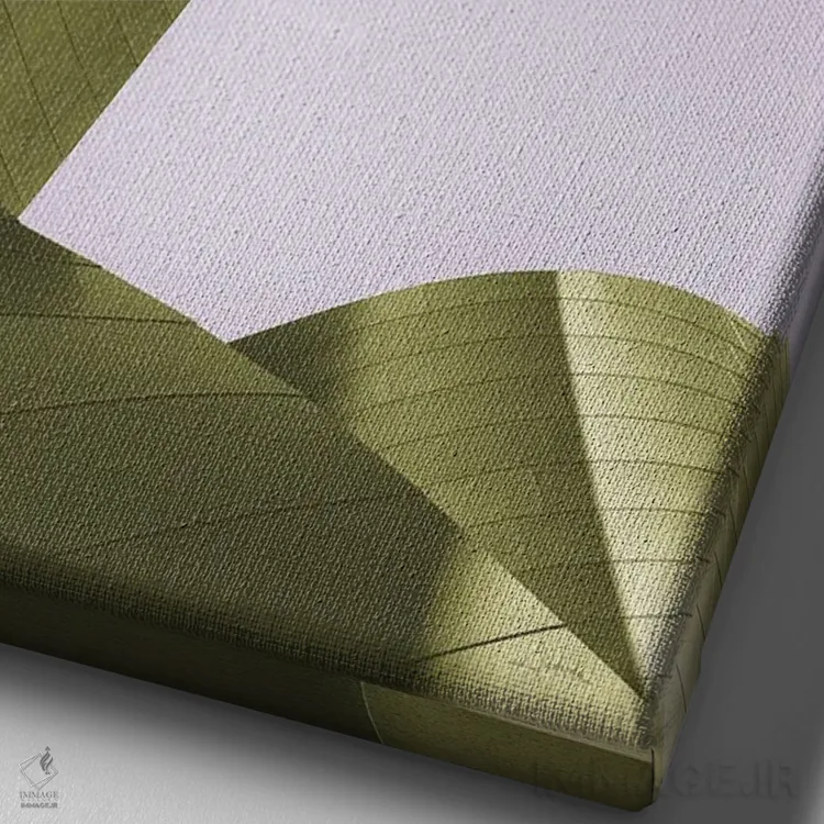 تابلو آسمانخراش ۱ روشن اثر الدندا - نمای نزدیک بافت بوم