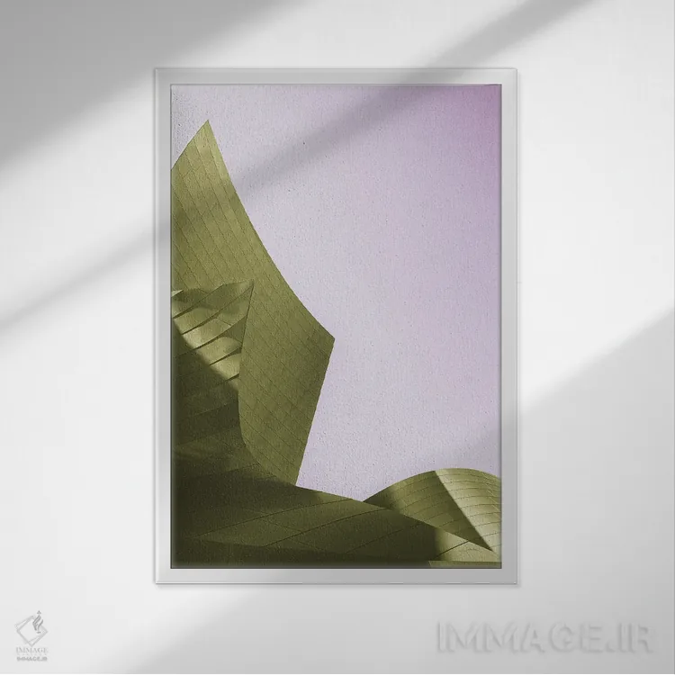 تابلو آسمانخراش ۱ روشن اثر الدندا - نمای قابدار سفید