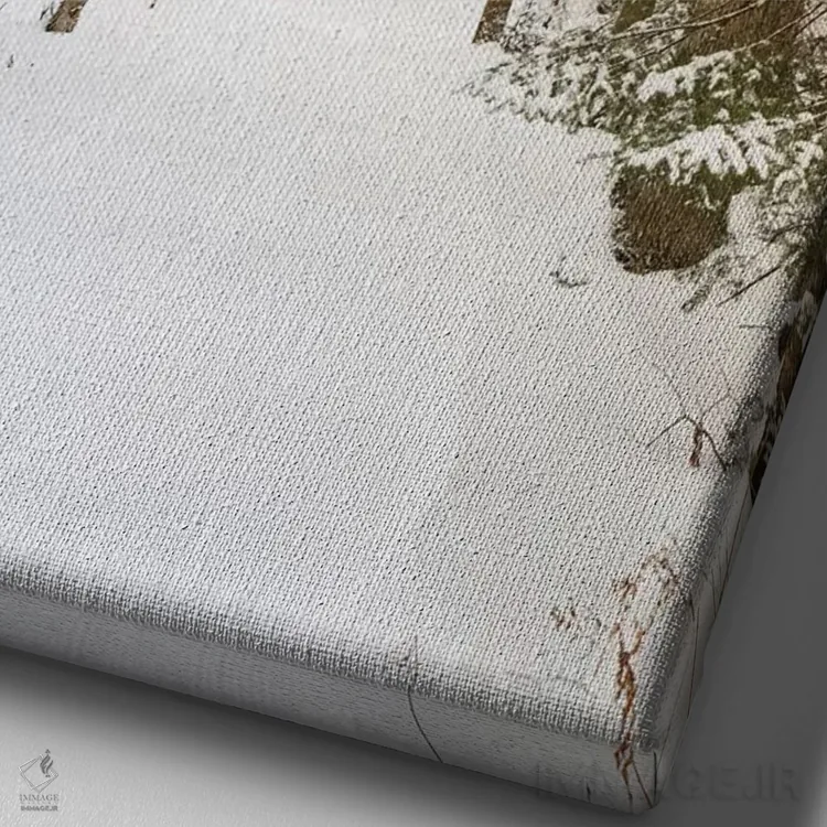 تابلو از میان جنگل اثر الدندا - نمای نزدیک بافت بوم