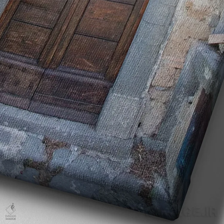 تابلو درب ونیز اثر الدندا - نمای نزدیک بافت بوم