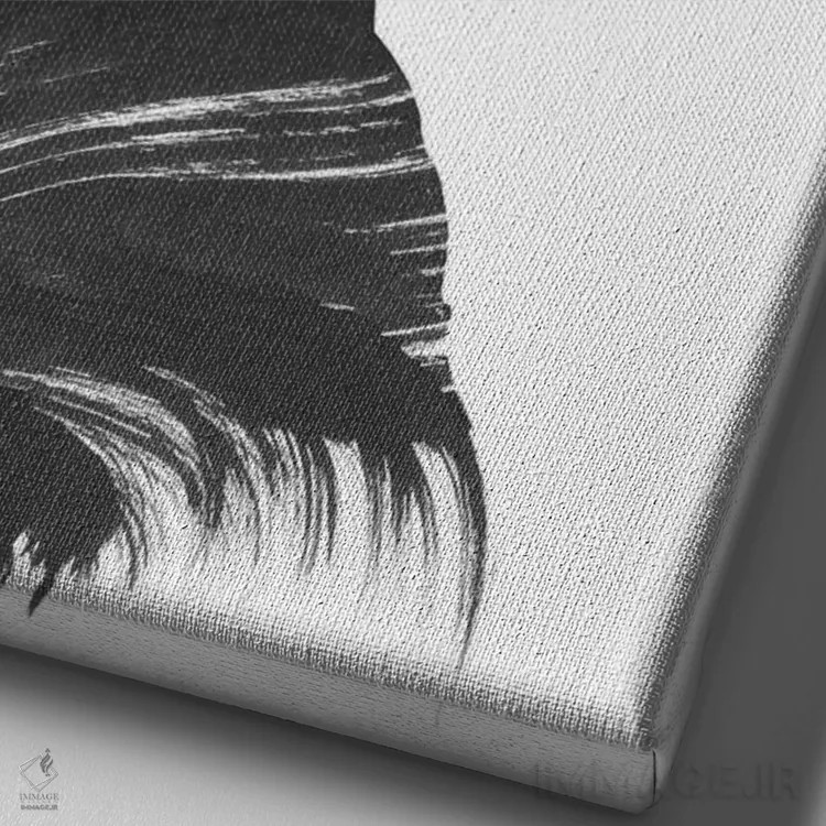 تابلو ببین اثر آندریاس لیه - نمای نزدیک بافت بوم