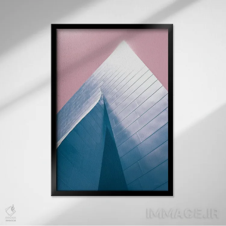 تابلو آسمانخراش ۳ روشن اثر الدندا - نمای قابدار مشکی