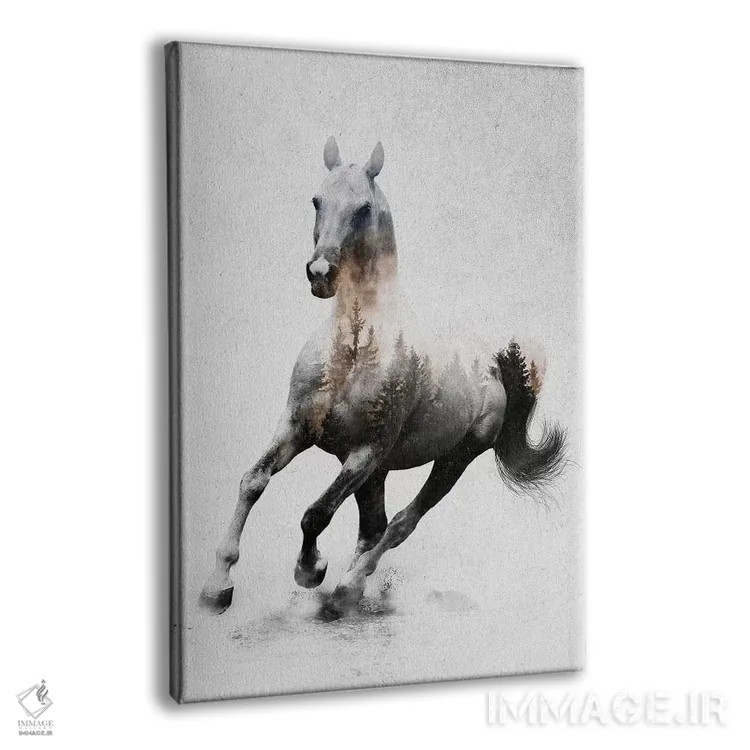 تابلو اسب IV اثر آندریاس لیه - نمای پرسپکتیو محصول